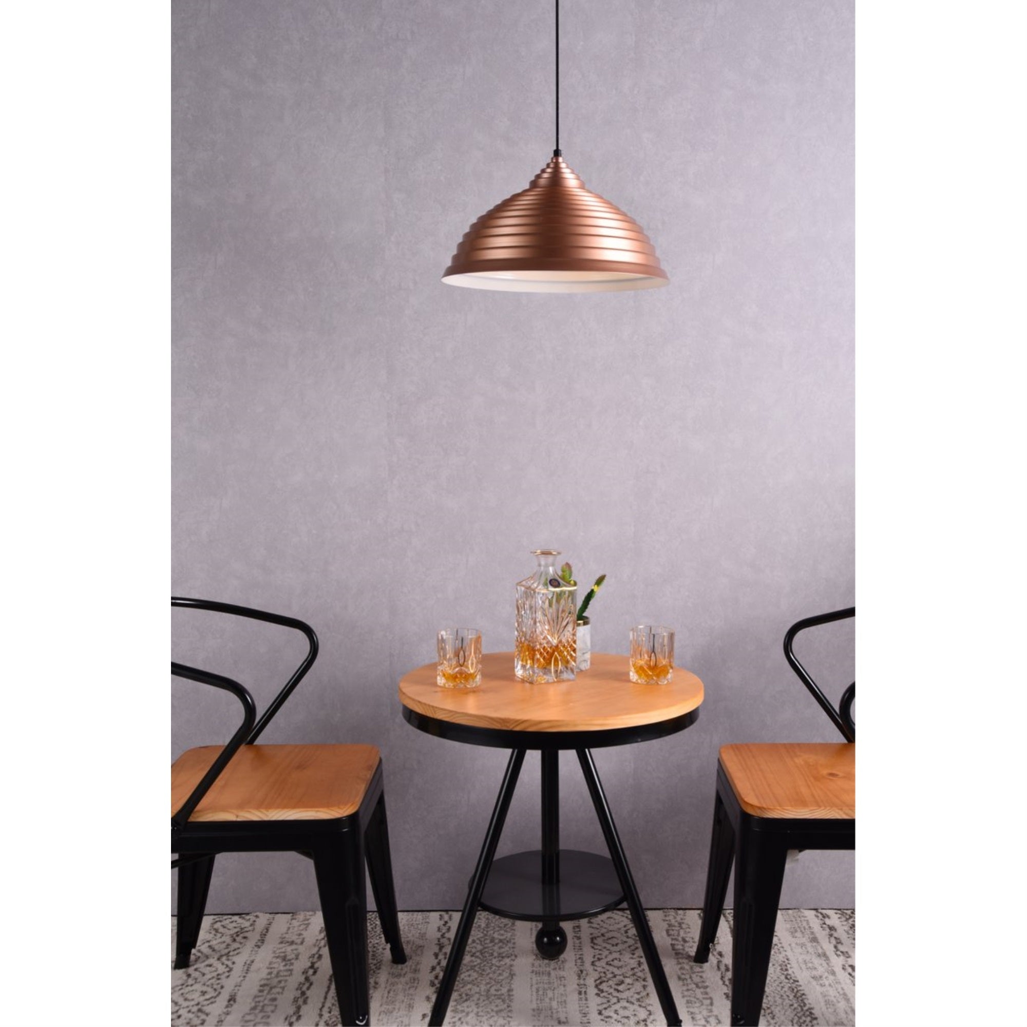 LIVING DISTRICT Circa 1 Light Pendant, Honey Gold Finish, Model LDPD2044HG