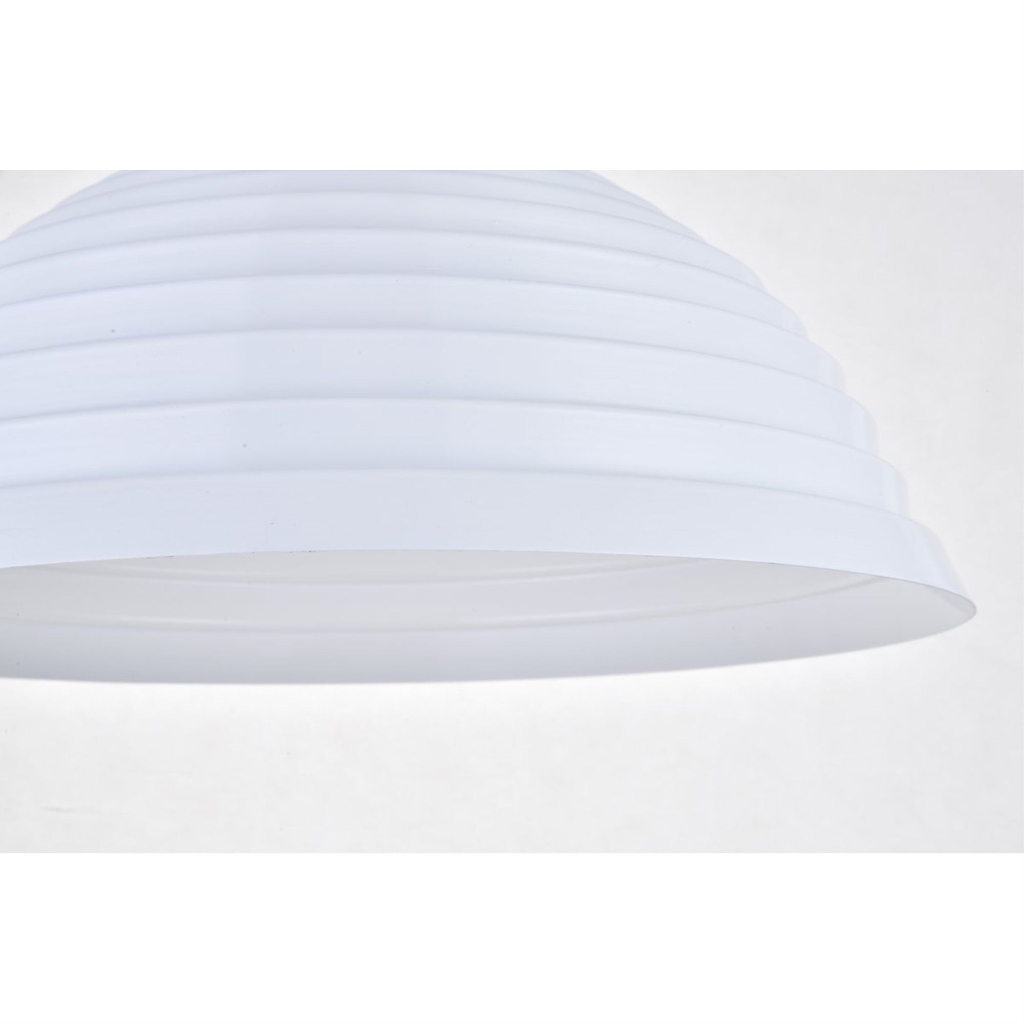 Living District Circa 1 Light White Pendant