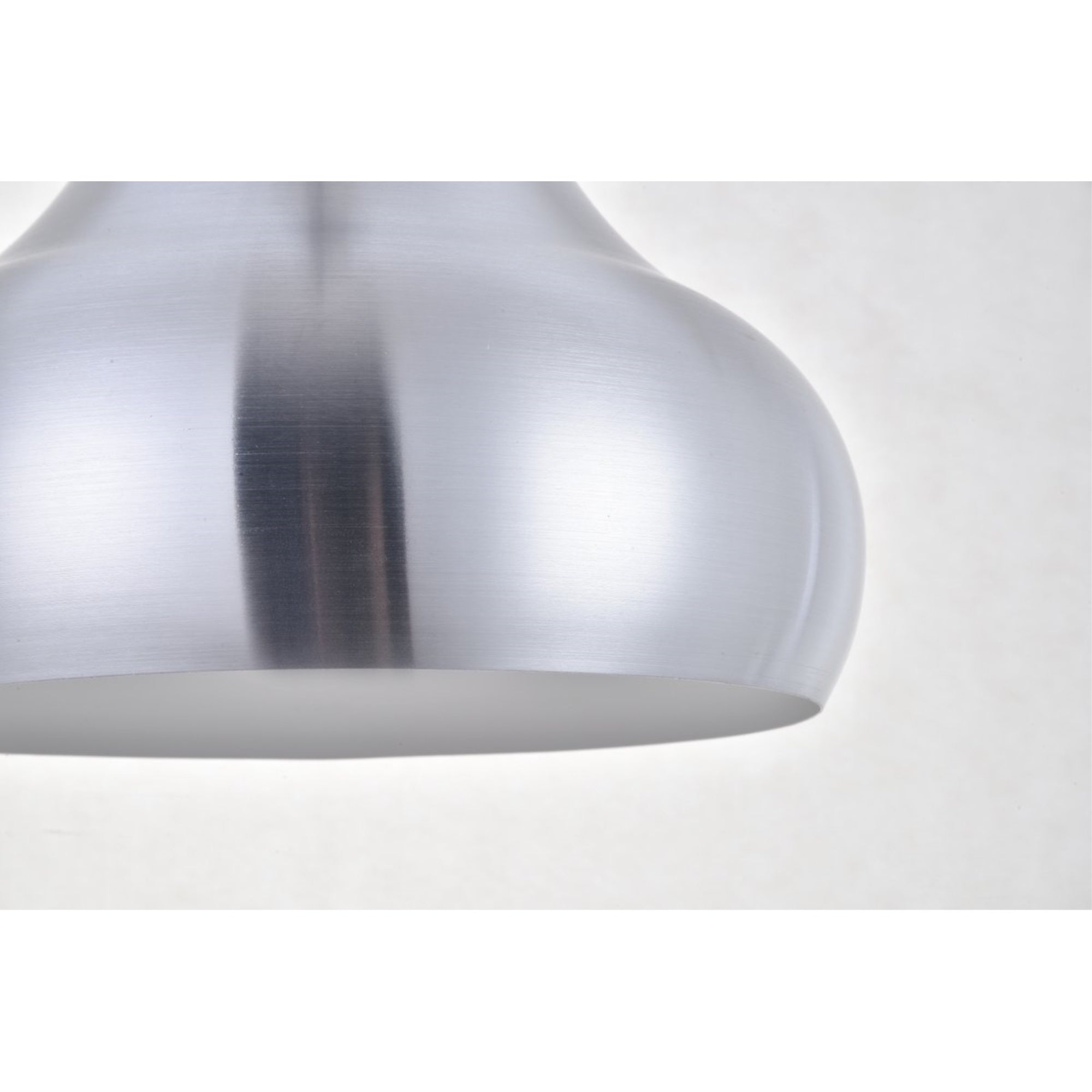 Living District 1 Light Pendant Light, Burnished Nickel, Aluminum, Model LDPD2047BN