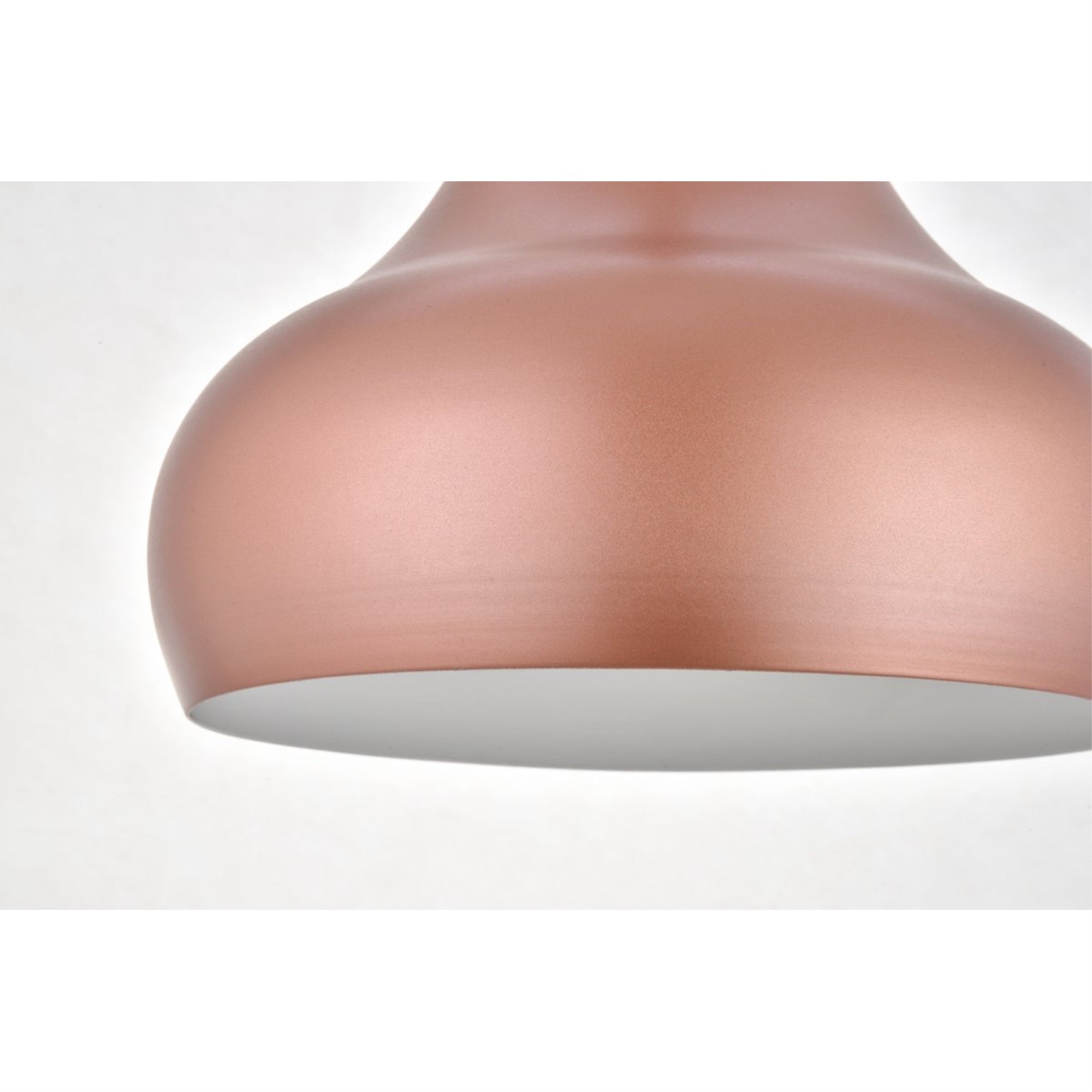 LIVING DISTRICT Honey Gold Pendant Light, Aluminum, Model LDPD2047HG