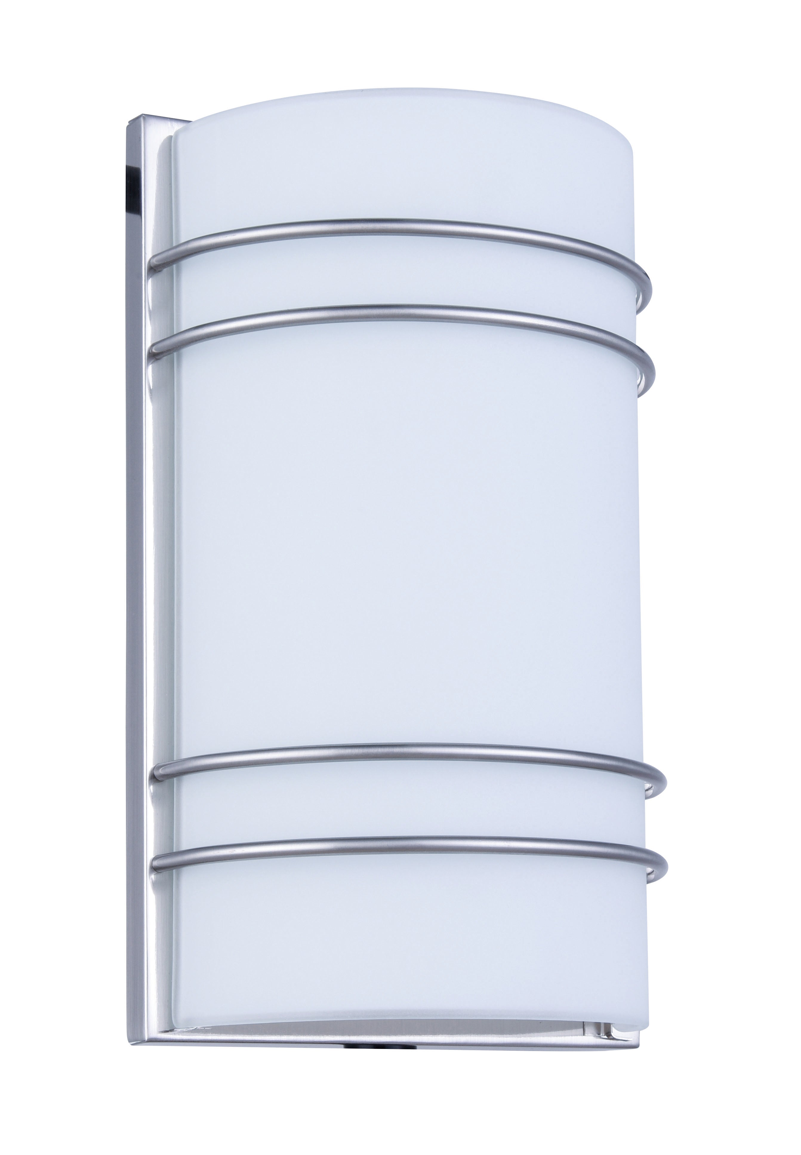 LED Vanity L:7.4 W:3.9 H:12.3 11W 1000LM 3000K frosted white & Nickel Finish Glass Lens