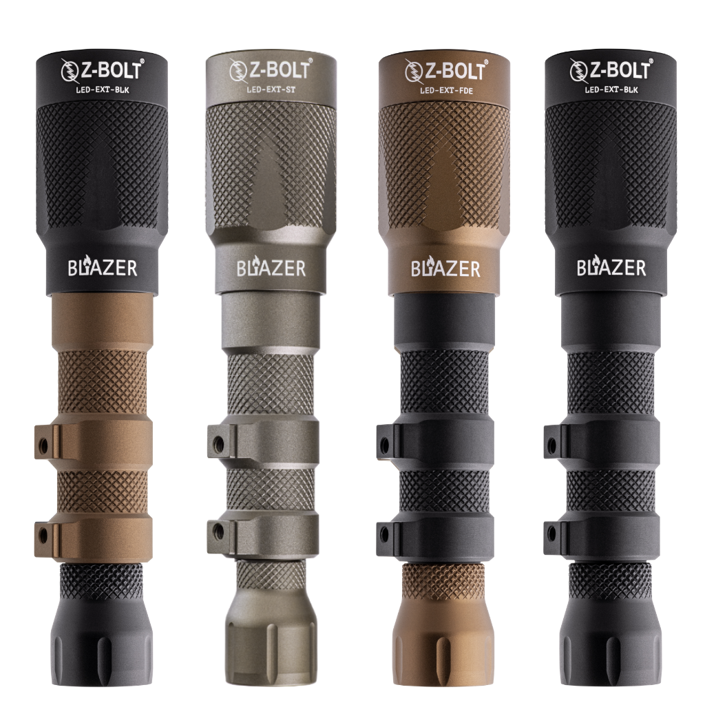 18650 LED Rifle Mounted Light - 6x Anodized Colors