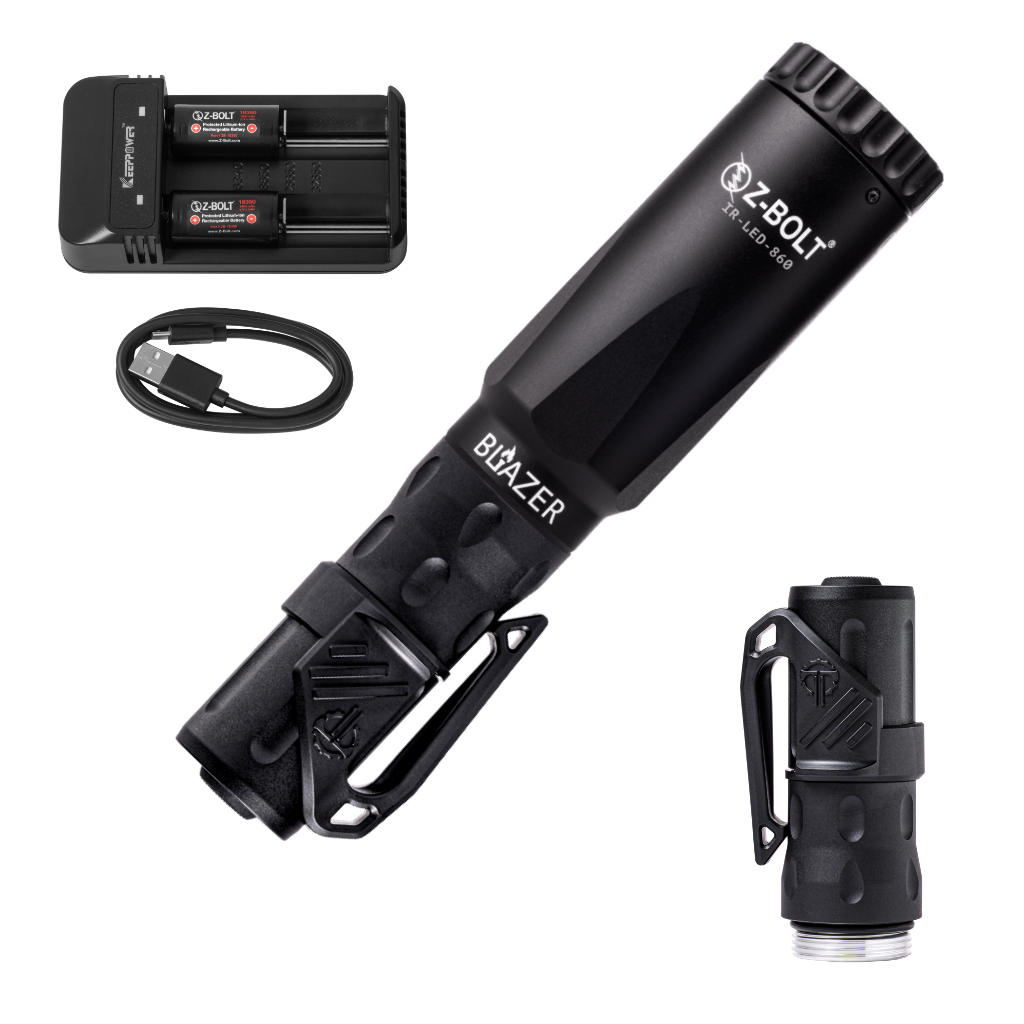 BLAZER I - LED IR Illuminators - Thyrm Clips, HANDHELD (IP65)