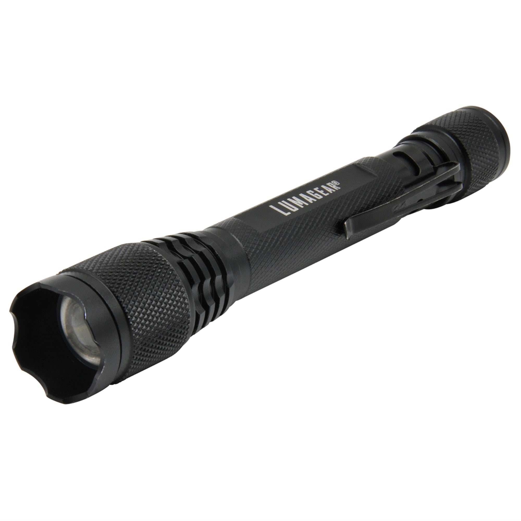 Lumagear 5.3" Tactical Aluminum Flashlight - 120 Lumens, Black, Durable & Lightweight
