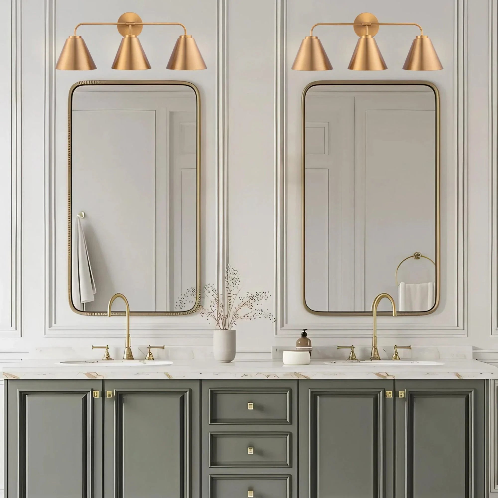 Loft Lantern Modern 3-Light Vanity Light