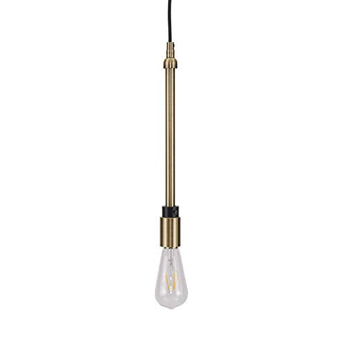 Southern Enterprises Antique Bronze Slim Metal Pendant Lamp - Stylish Lighting Fixture