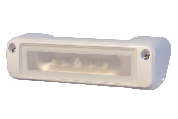 Lumitec Perimeter Flood Light White/Blue Led White Finish 12/24V