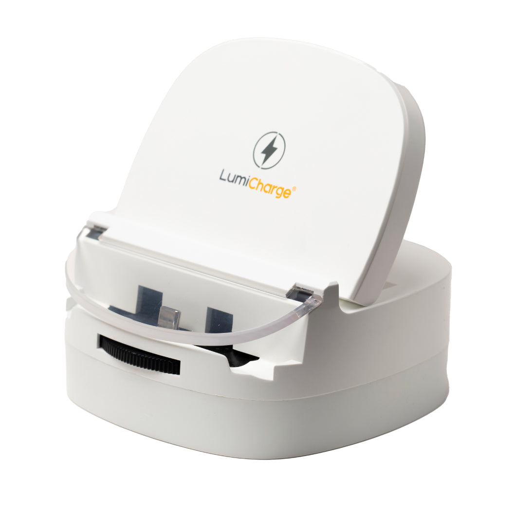 Lumicharge UD- iPhone 16, 15, 14, 13, 12, X and Android Charger - Adjustable Fast Wireless Charger