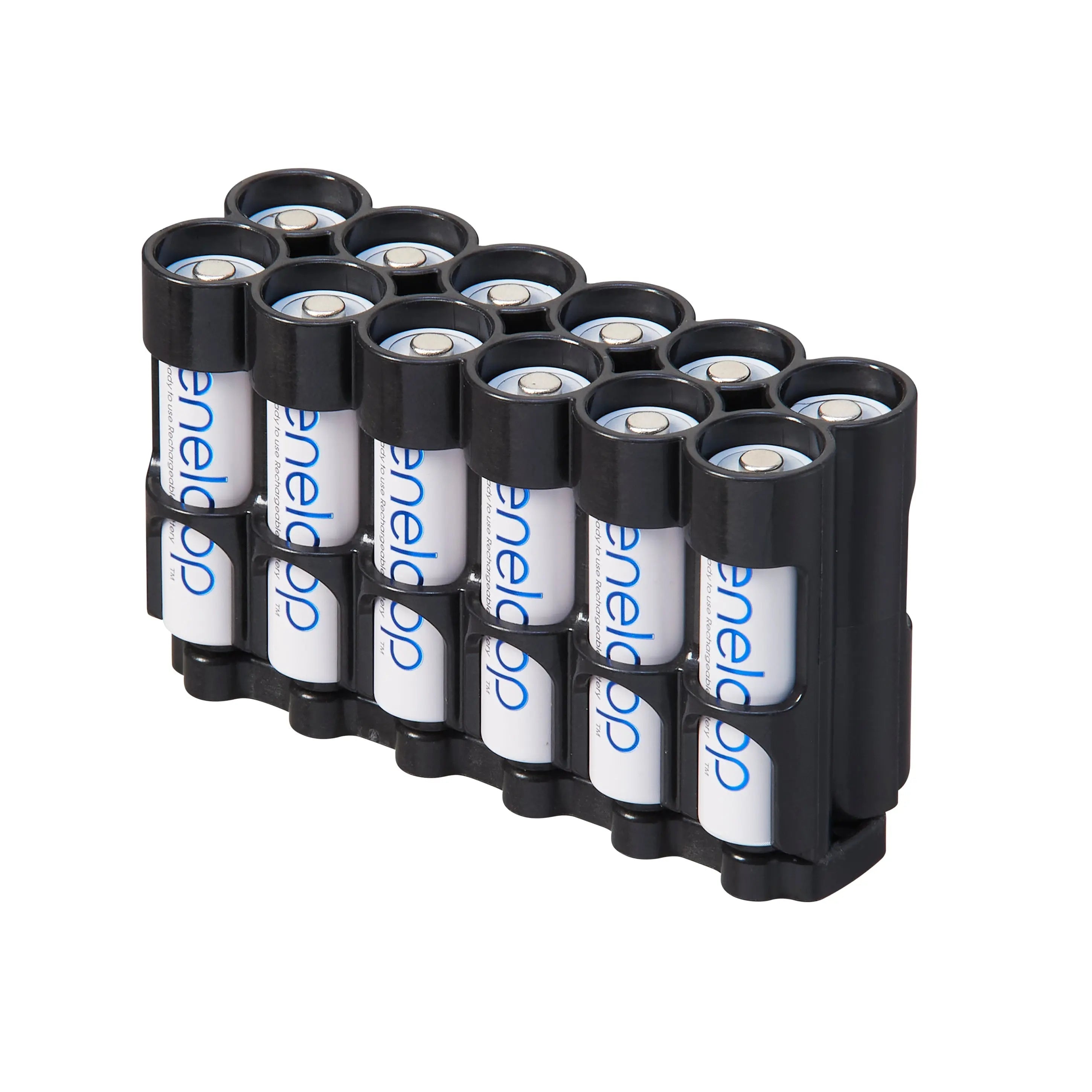 Magnetic AA 12 Pack Strip With Cradle