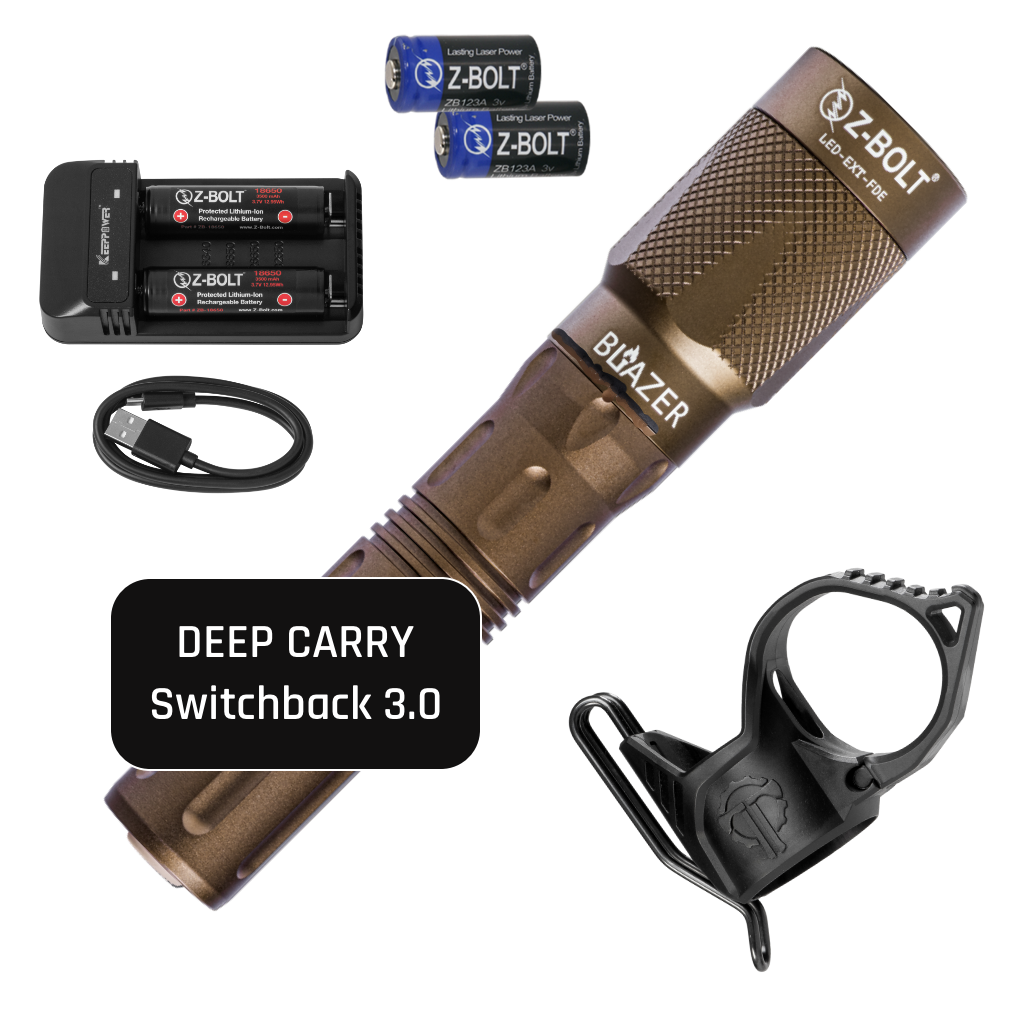 18650 LED Handheld Light for Patrol or EDC