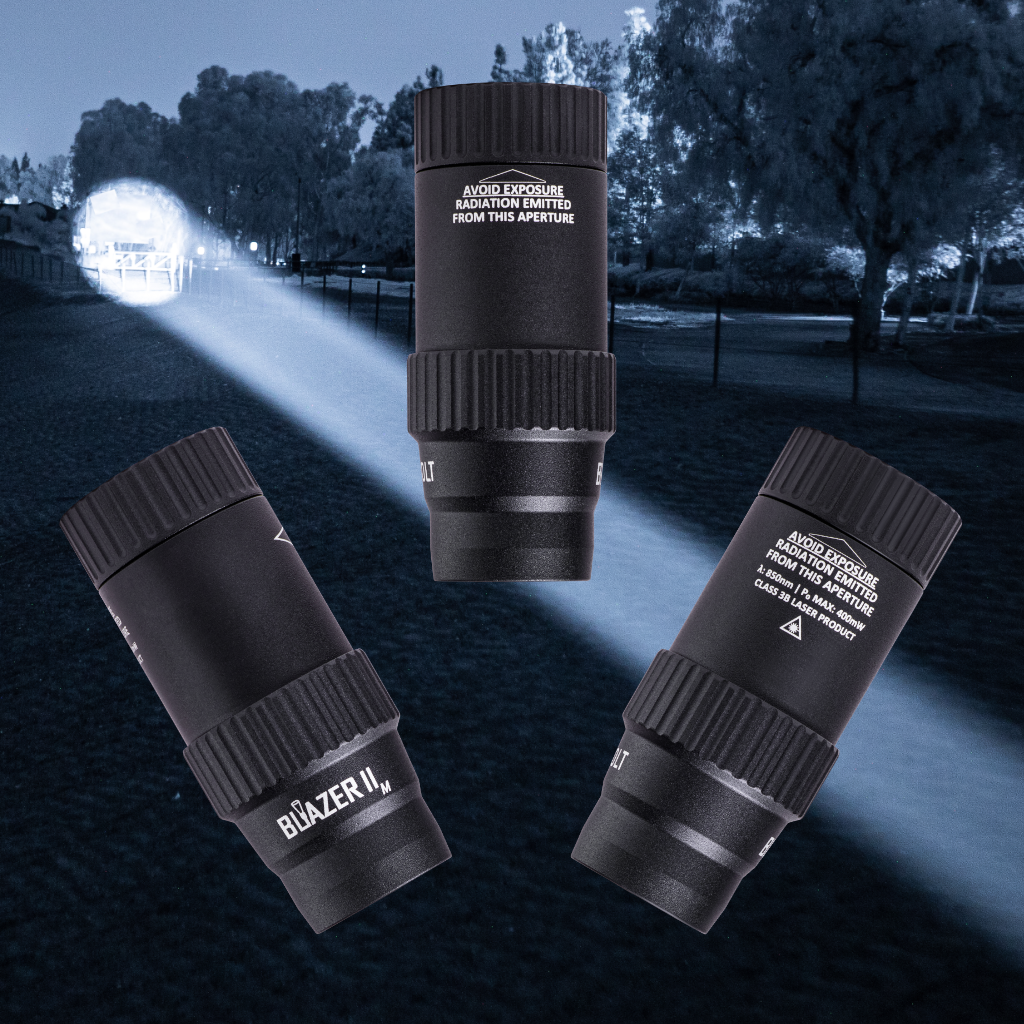 BLAZER II LED IR Illuminators - RIFLE MOUNTED (IP68)