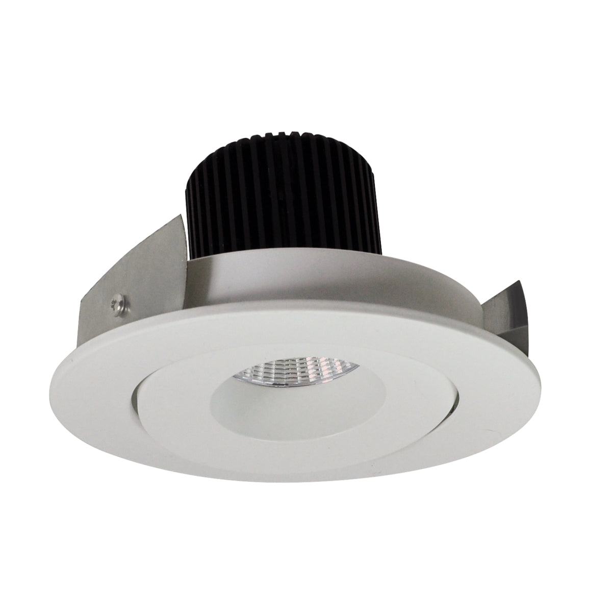 Nora Lighting Iolite 4in LED Adjustable Recessed Trim 3000K 1000 Lumens White Copper