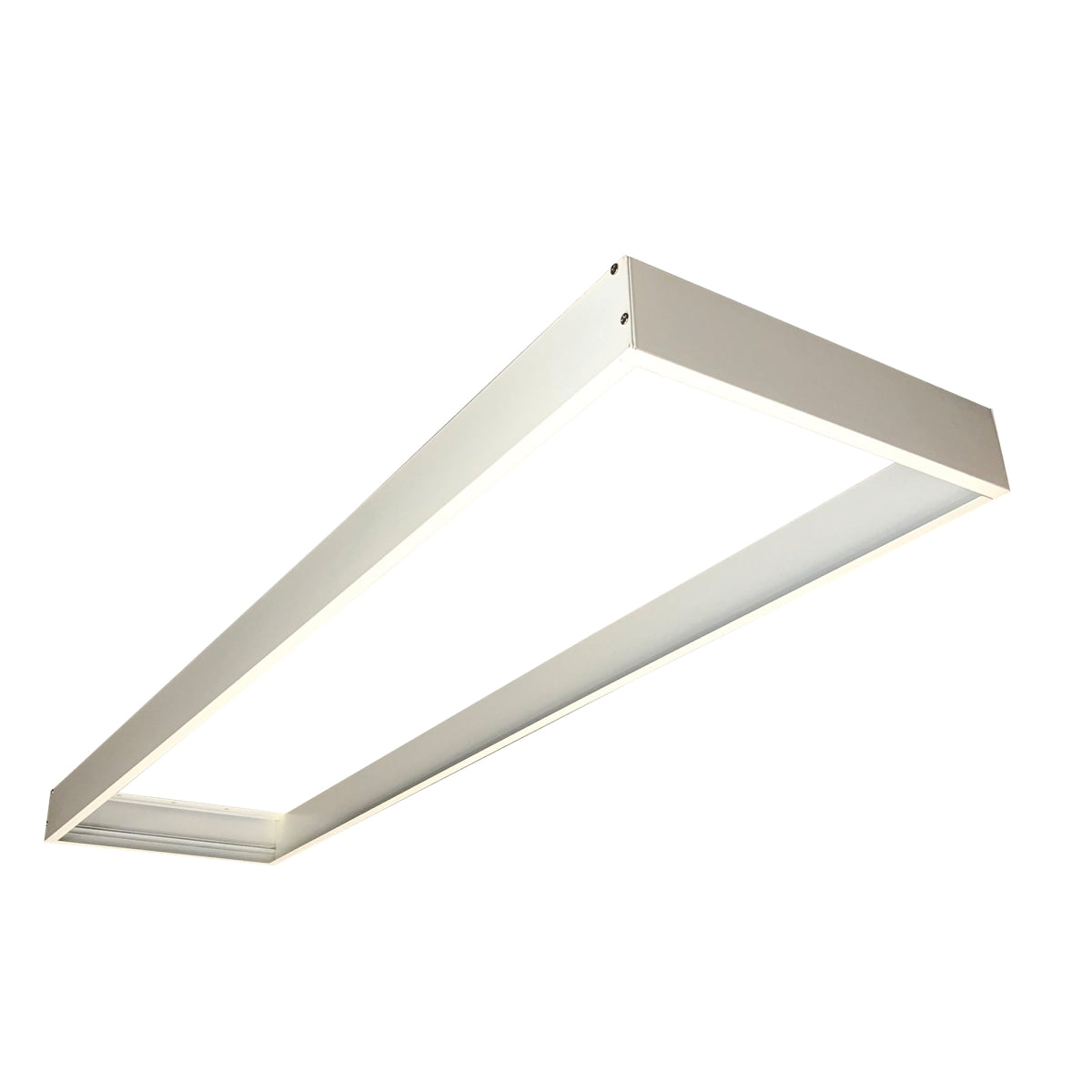 Nora Lighting Slide-in Frame for Surface Mounting Edge-Lit & Back-Lit Panels, 1x4 in, White