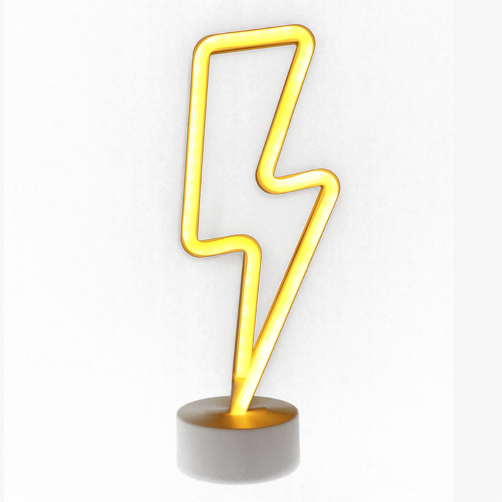 Neon Knight Led Neon Light Sign - Yellow Lightning Bolt, Usb/Battery Powered Room Décor