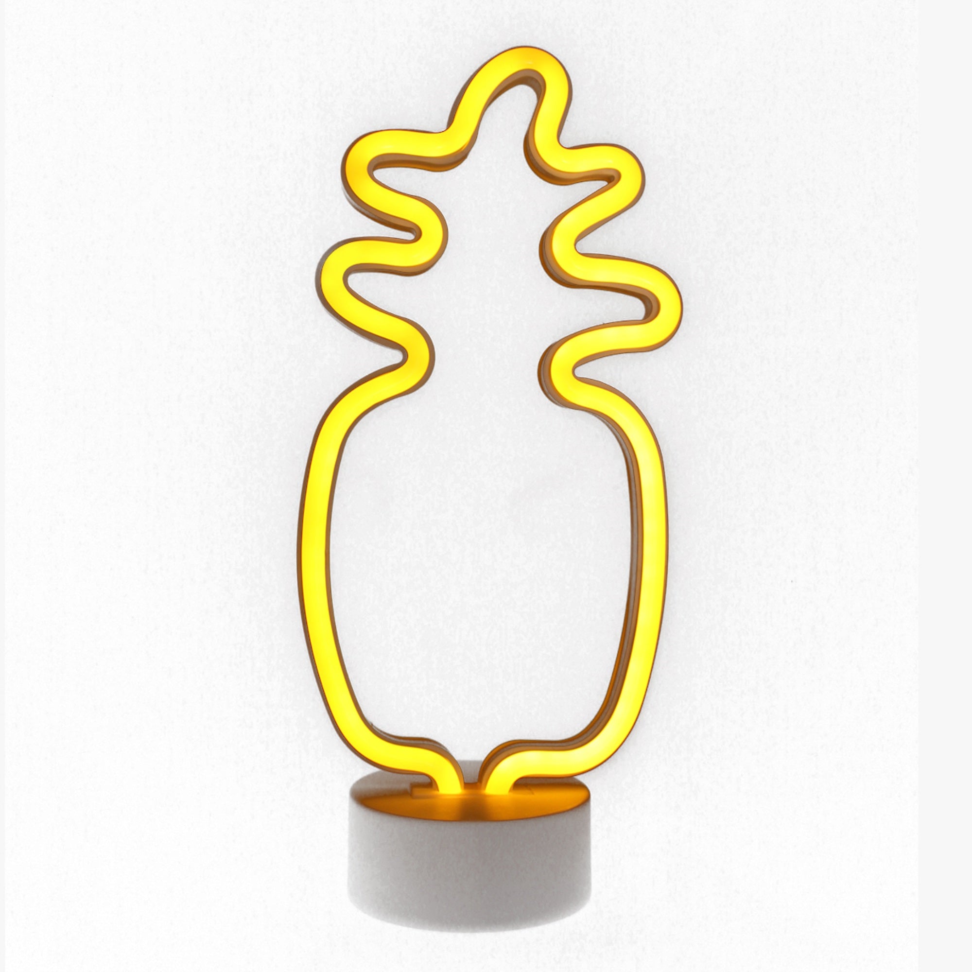 Neon Knight Pineapple Led Neon Light Sign - Yellow Usb/Battery Powered Room Decor