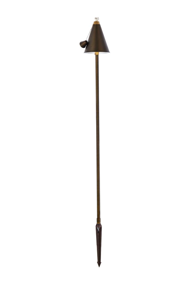 Outdoor Cast Brass torch path light D:8 inch H:61 inch