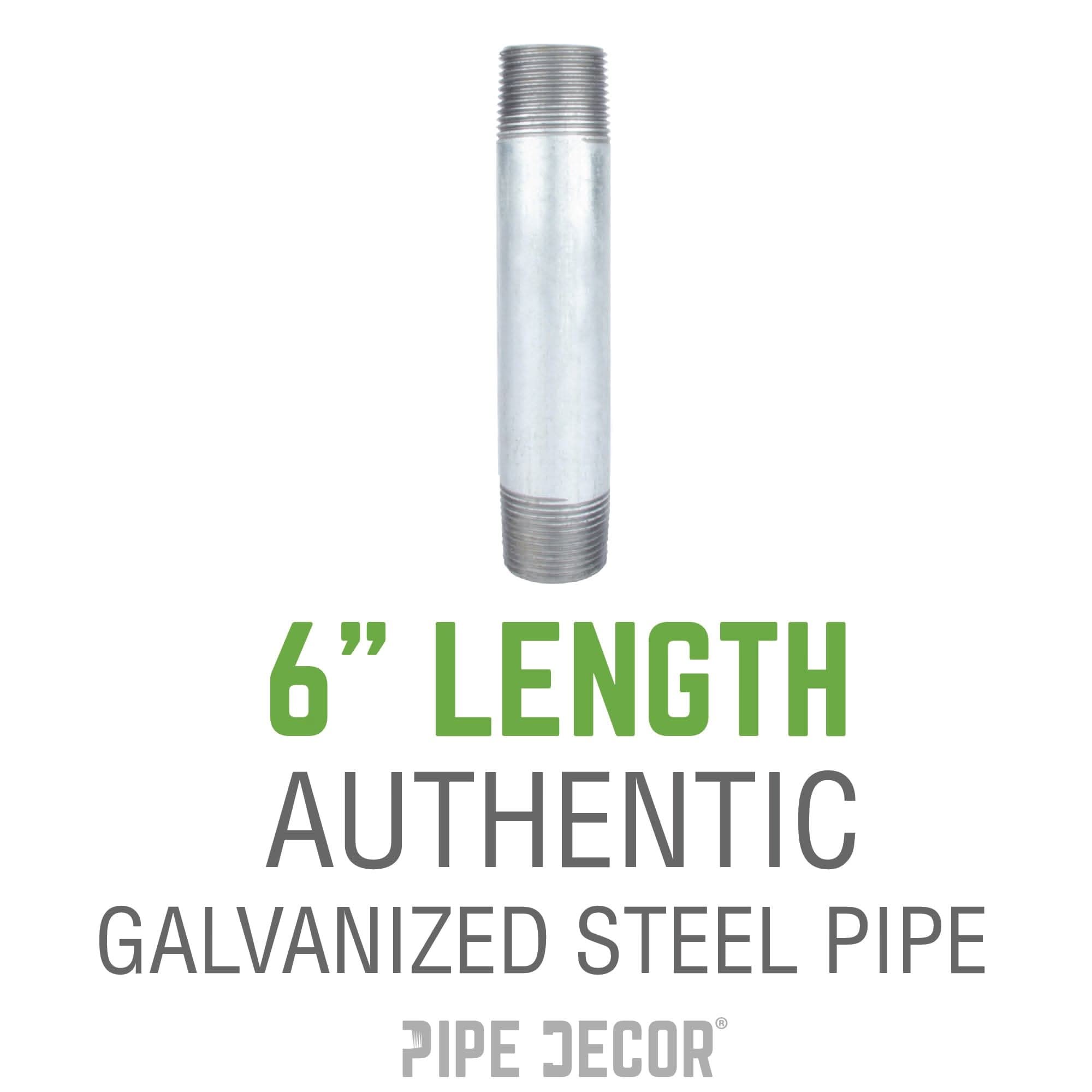 1 1/4 in. x 6 in. Galvanized Pipe