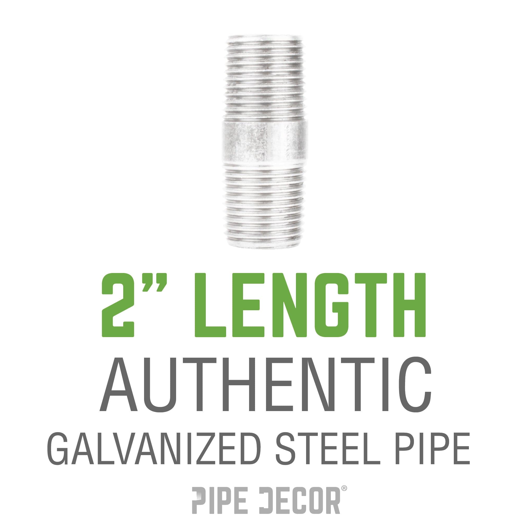 1 in. x 2 in. Galvanized Steel Nipple