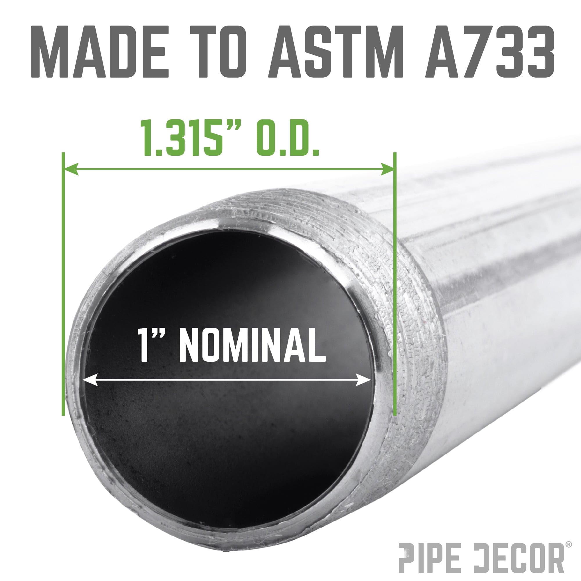 1 in. x 2 in. Galvanized Steel Nipple