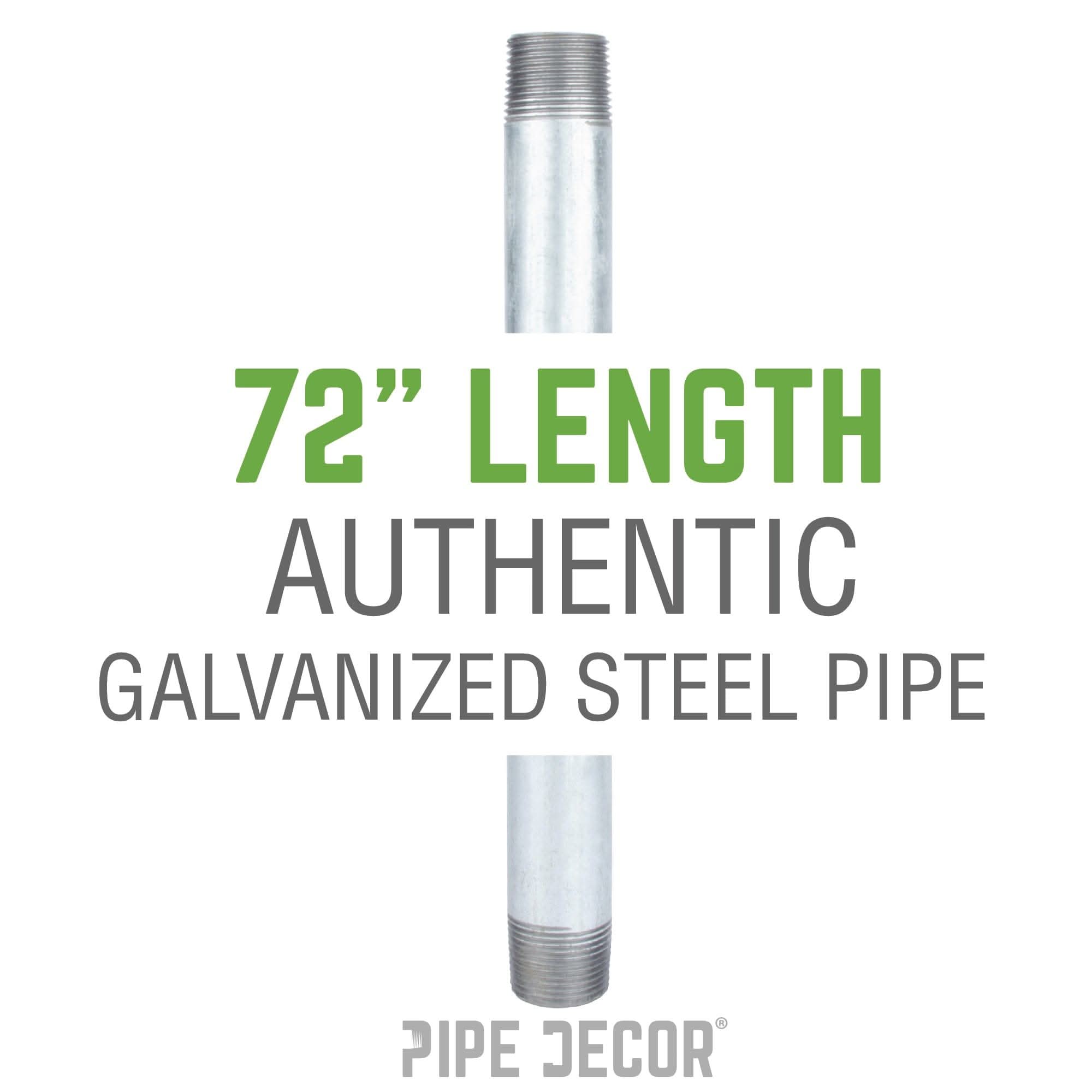 1/2 in. x 72 in. Galvanized Steel Pipe