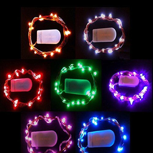 The Perfect 600080 20 LED copper String Light with Battery  green