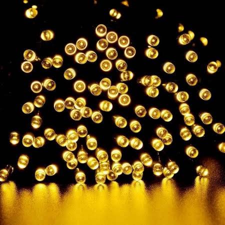 The Perfect 600084 30 LED String Light Battery Operated Black Wire  Yellow
