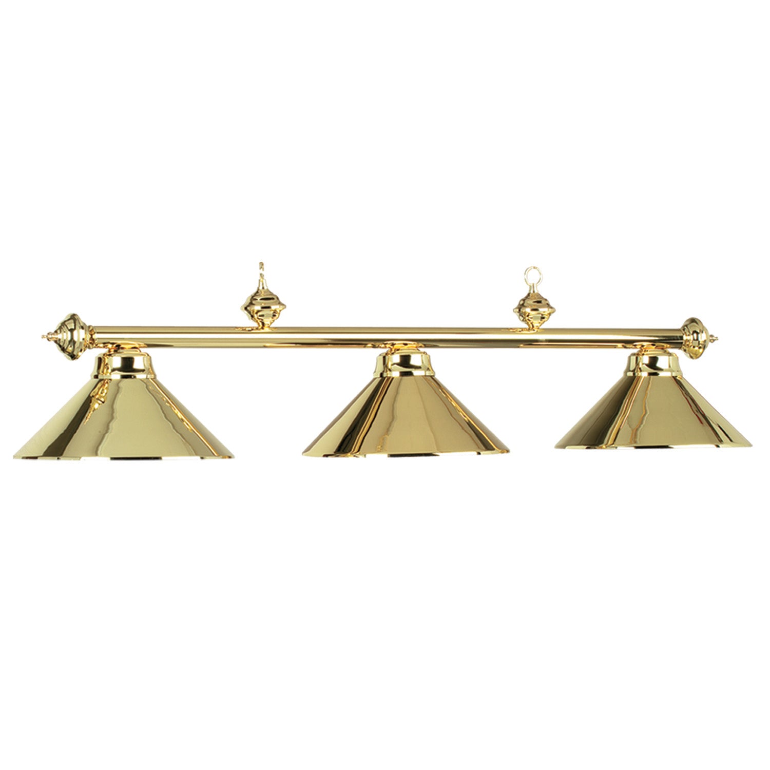 54'' 3LT BILLIARD LIGHT- POLISHED BRASS