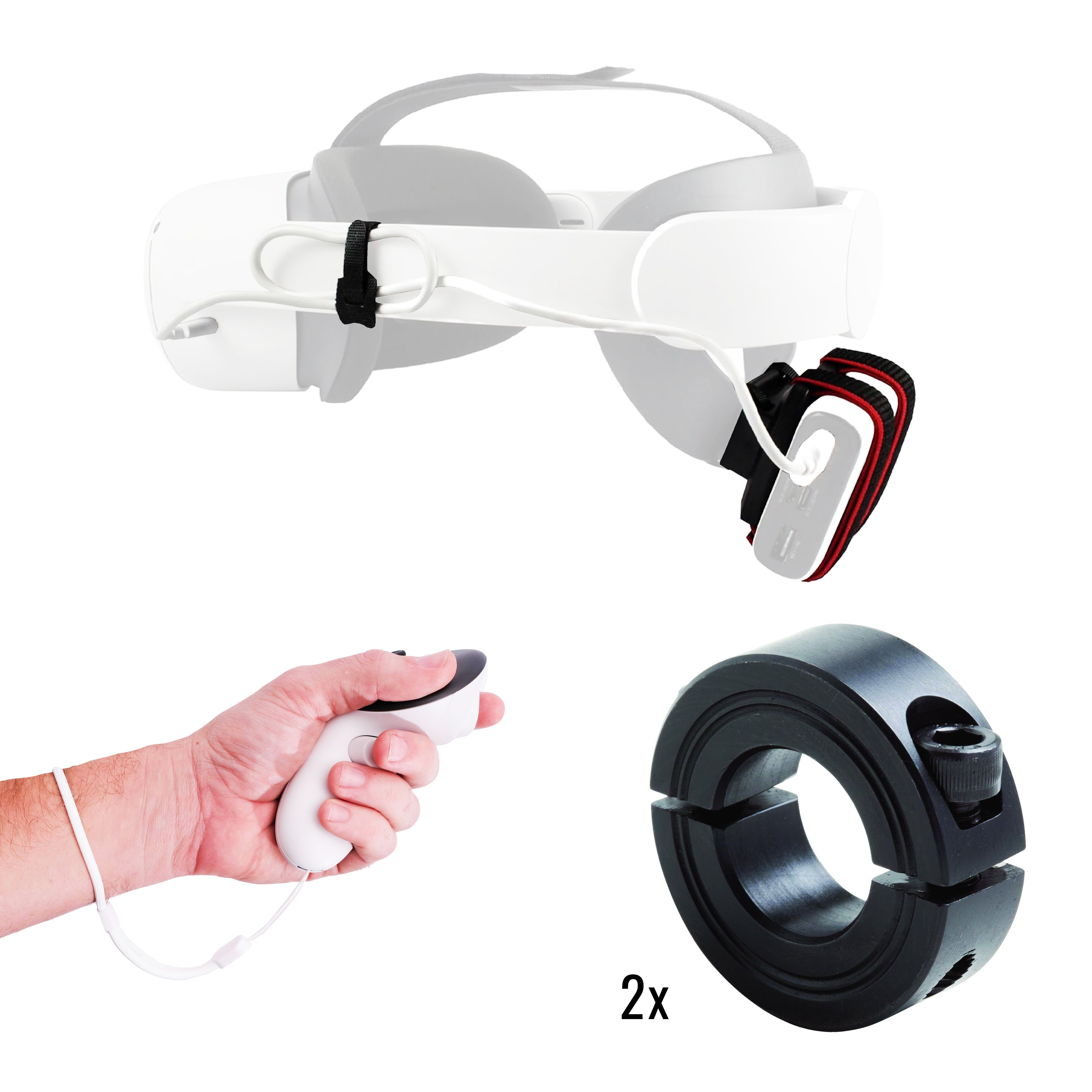 DriVR Elite Mini -  Adjustable VR Weighted Golf Club Handle Accessory - Compatible with Quest 2, 3/3s, and Pro