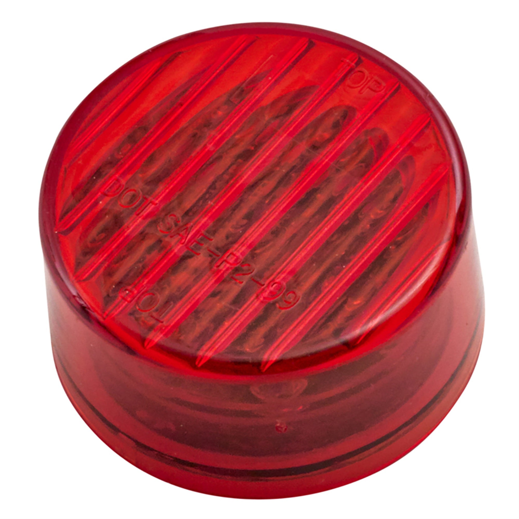 Roadpro Led Clearance Marker Light 2-Inch Sealed Red Rp-1277R Round Side Marker Light Trailer Rv Clearance Lighting