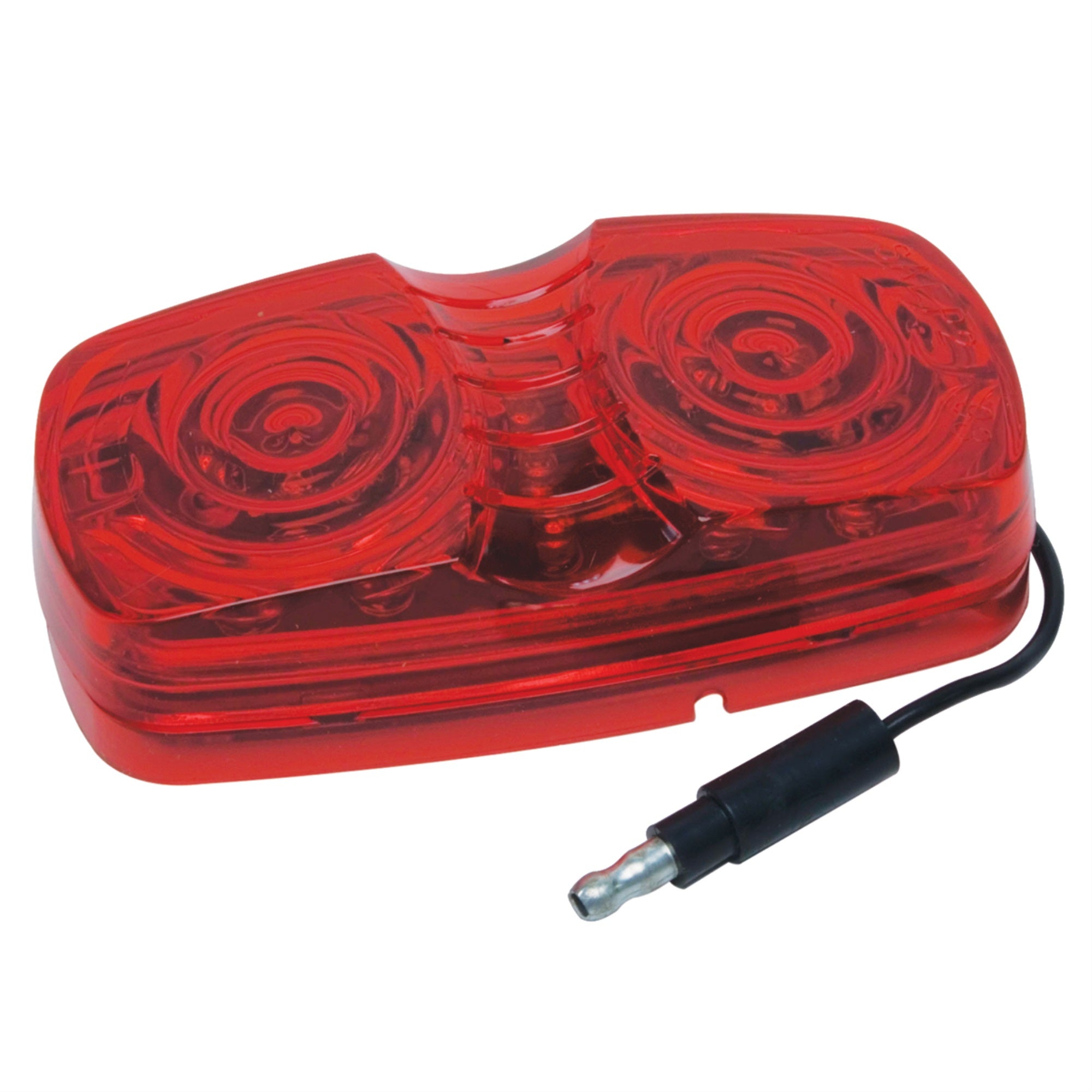 RoadPro RP-1375R Double Bubble Sealed LED Light, 4 Inches, Red, Polycarbonate
