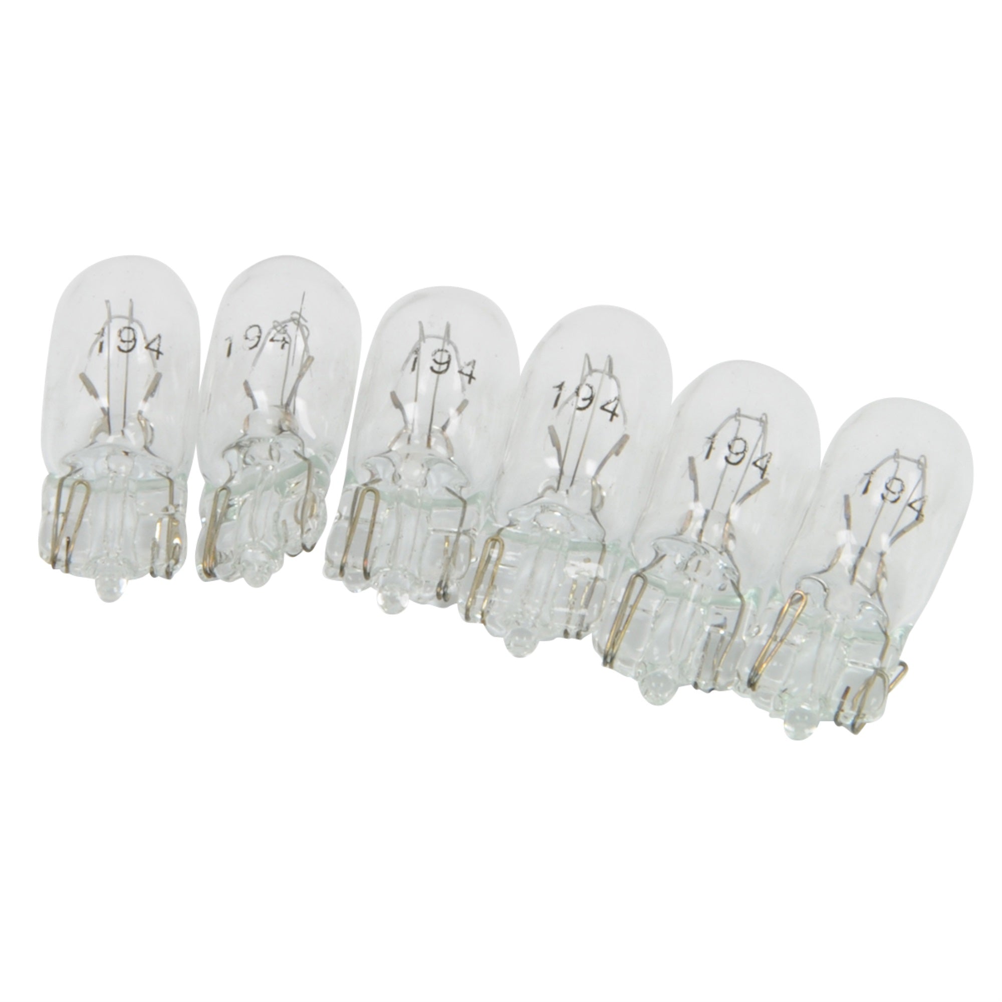 Roadpro Rp-194P6 No. 194 Heavy Duty Long Life Automotive Replacement Bulbs - Clear Mini Light Bulbs Side Marker Drl And More - P