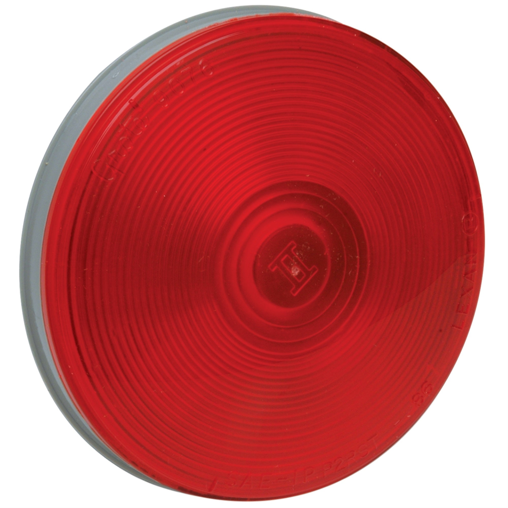 RoadPro Stop Turn Tail Light Replacement Lens, 4.25 Inch, Red, Polycarbonate, Model RP-53102