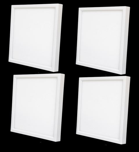 Elitco Lighting 7" 15W 3000K Slim Recessed Led Disk Light In White (Set Of 4)