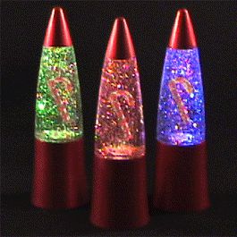 Rocket Lamp Candy Cane