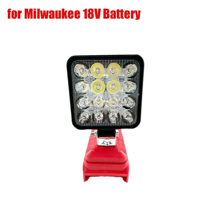 For Milwaukee LED Work Light For Milwaukee 18V Li-ion Battery Emergency Light Portable Handheld Flashlight Flood Lights Lighting