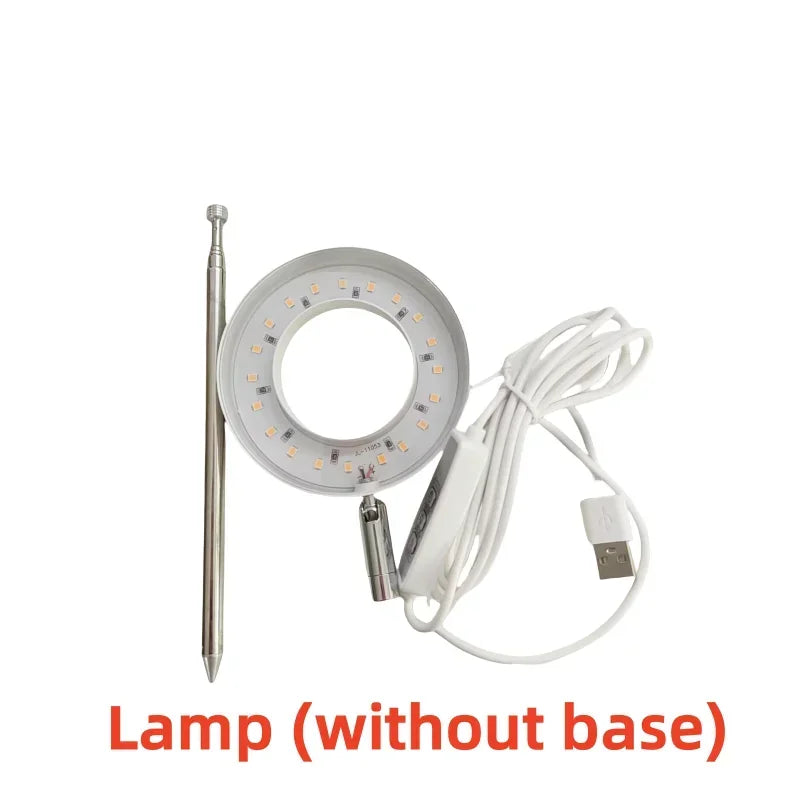 5V Angel Ring LED Grow Lights Full Spectrum Plant Growth Lights Height Adjustable Halo Lamp For Indoor Plants Dimmable Phytolamp