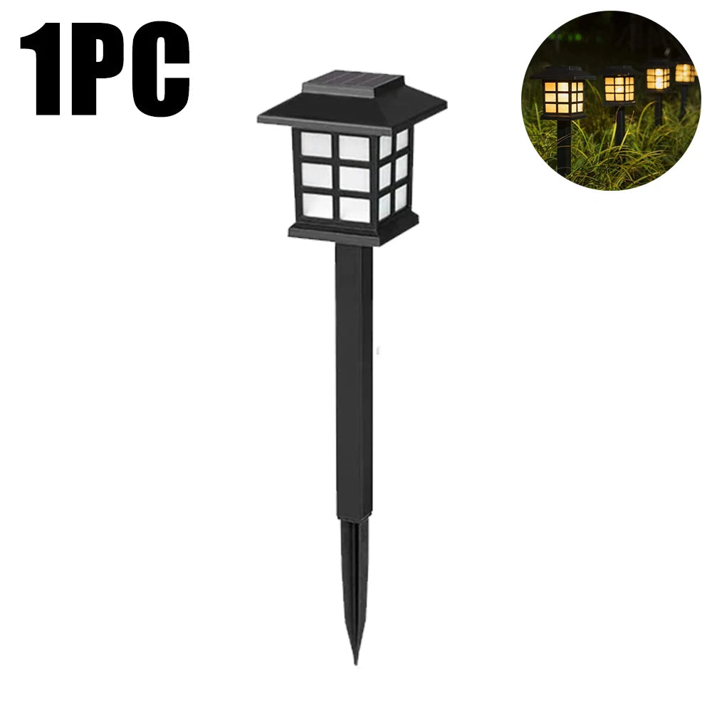 1/2/4/6/8/12Pcs Solar LED Pathway Lights Outdoor Waterproof Walkway Garden Decor Street Lamp for Landscape Yard Patio Driveway