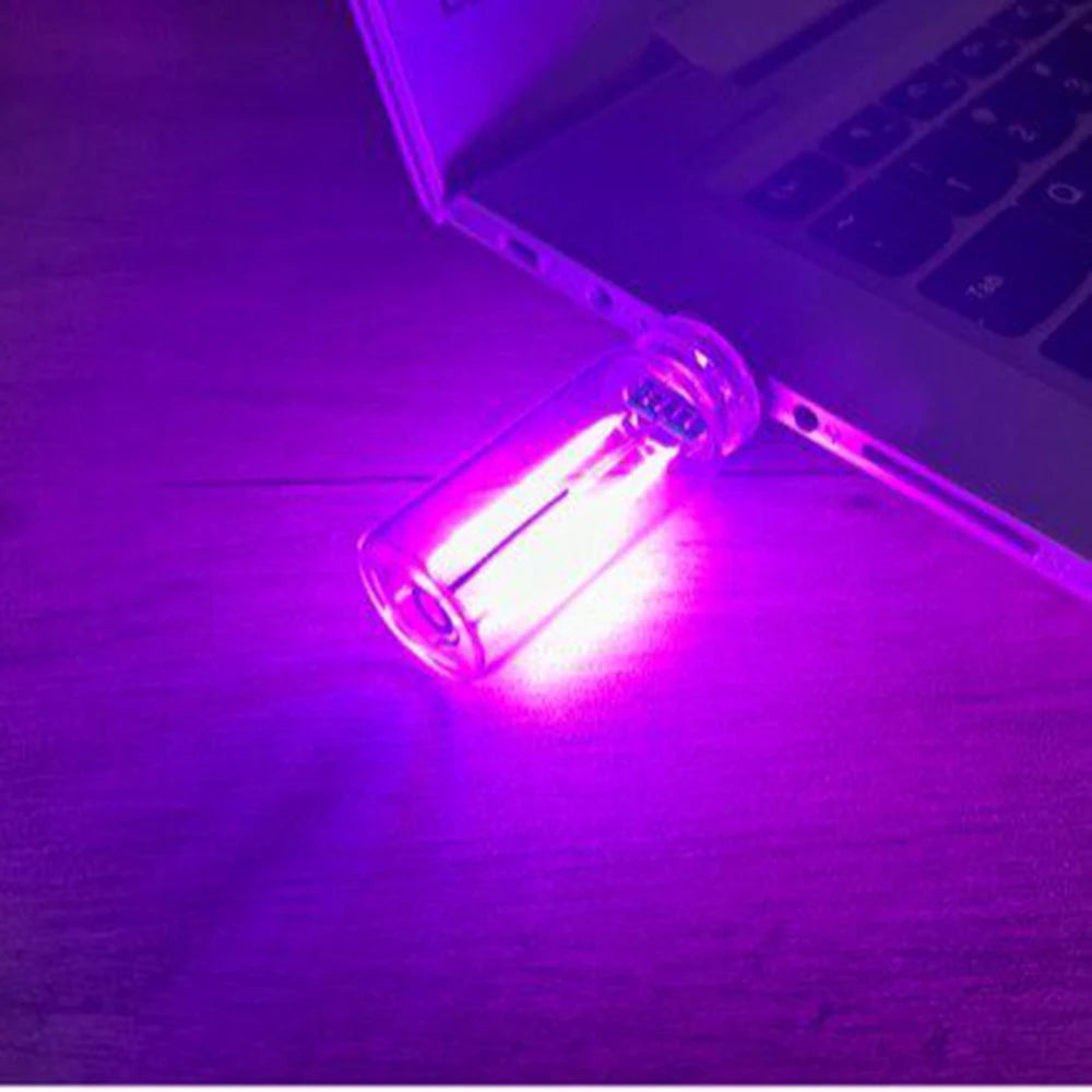 LED Touch Dimming Night Light USB Filament Glass Bulb 5V Retro Edison Bulb Car Decoration Halloween Decor Atmosphere Light