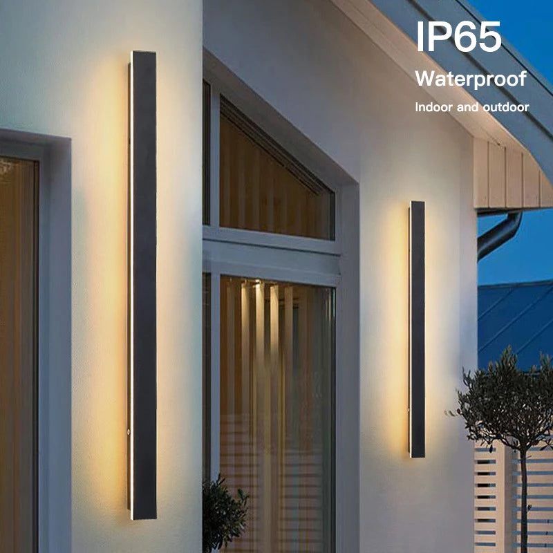 New Outdoor Waterproof Modern LED Wall Lights With Remote Living Room Bedroom Corridor Porch Black LED pendant Light Dimmable