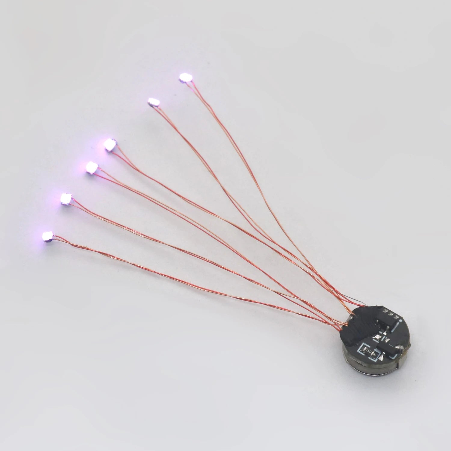 Magnetic control lamp Wired 5cm Led Magnetron Light Model w Battery Diy Car Toys Lighting Making Diorama Materials Gunda Robots