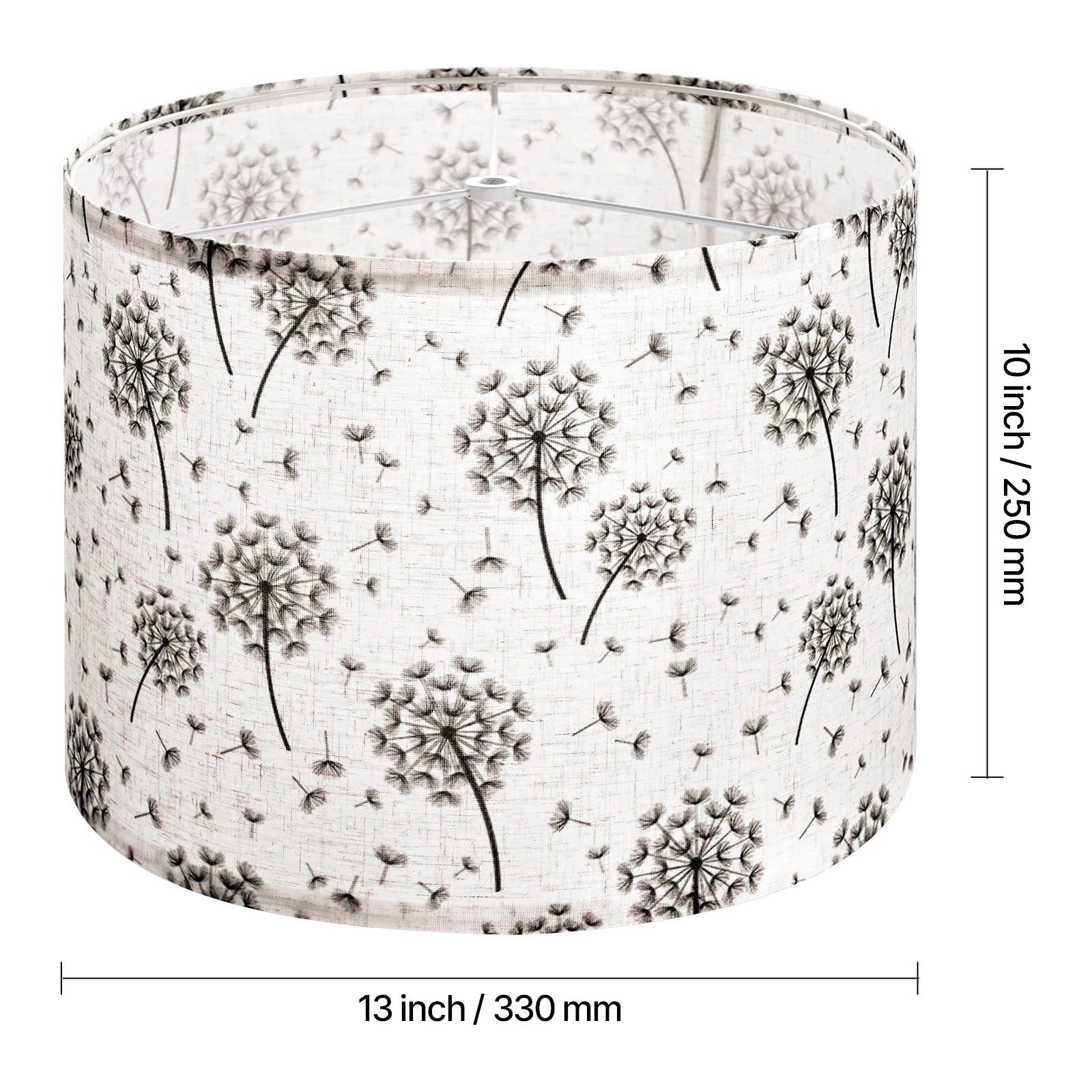SucceBuy Drum Lamp Shade Medium Drum Linen Lampshade Replacement Lamp Shade for Table Lamps Floor Lamps Pendant Lights