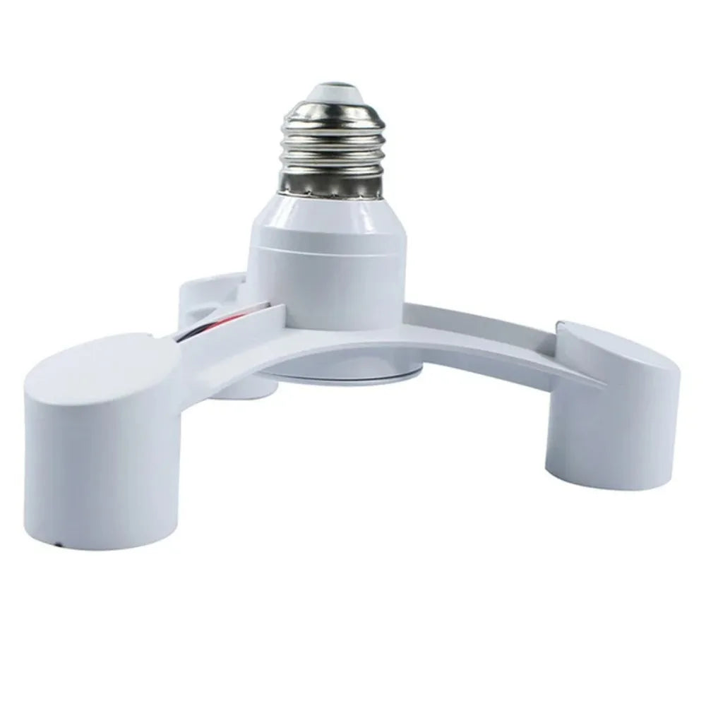 3In1 E27 to E27 Extended LED Bulb Socket Splitter Adapter Bracket, Suitable for Photography Studios, Kitchens, Restaurants