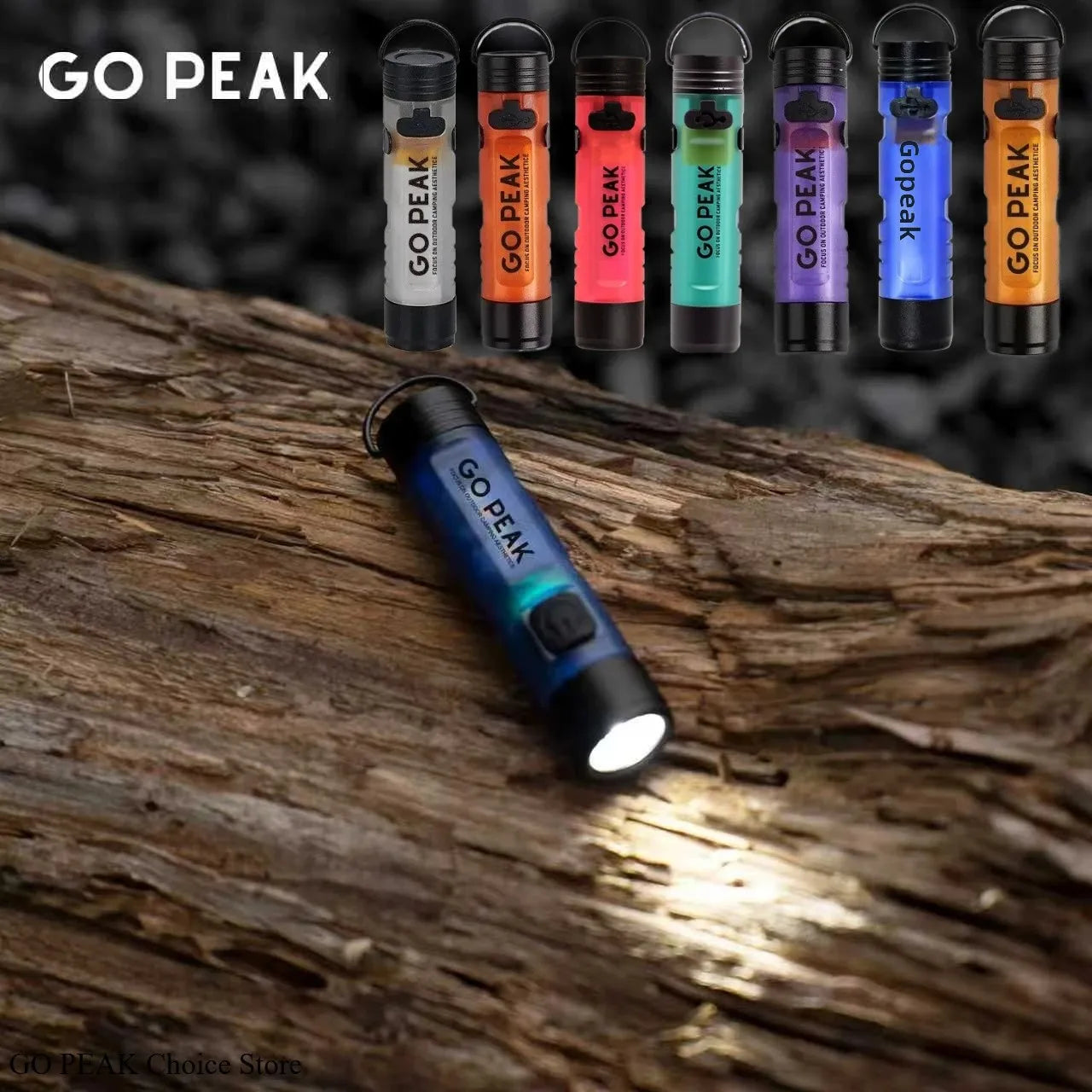 GOPEAK New 7 Colors 5050 Small Light Outdoor Key Clip Cap Led Long Endurance Disaster Relief Emergency Pocket Mini Flashlight