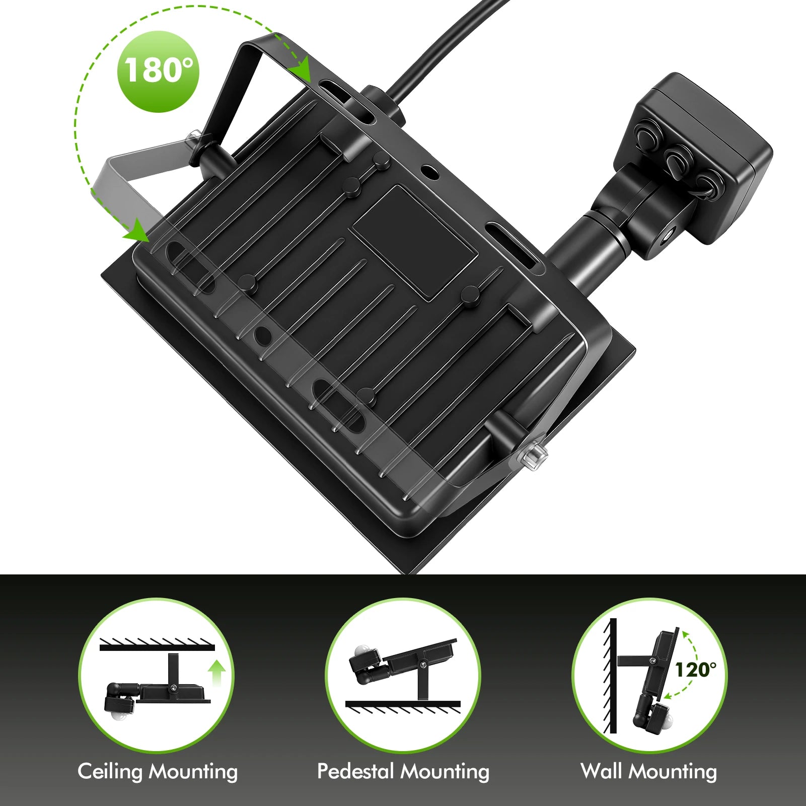 50W-500W LED Motion Sensor Flood Light,Dusk to Dawn,IP66 Waterproof, 6500K Daylight White, Super Bright Security Light for Garage, Front Porch, Barn
