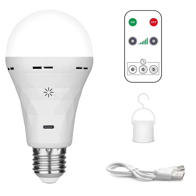 HOMEFISH USB led Bulb e27 Rechargeable Light Bulb Smart Battery BulbTouch Control Dimmable LED Bulbs with Timing