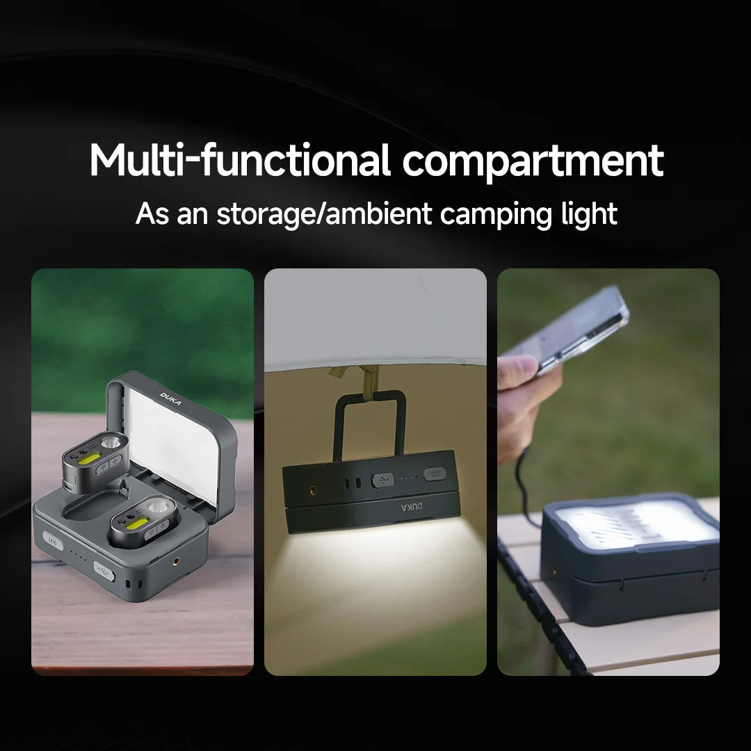 ATuMan DUKA MH1 Multifunctional Headlamp Kit USB Rechargeable Portable Powerful Led Cob Motion Sensor Headtorch Headlamp
