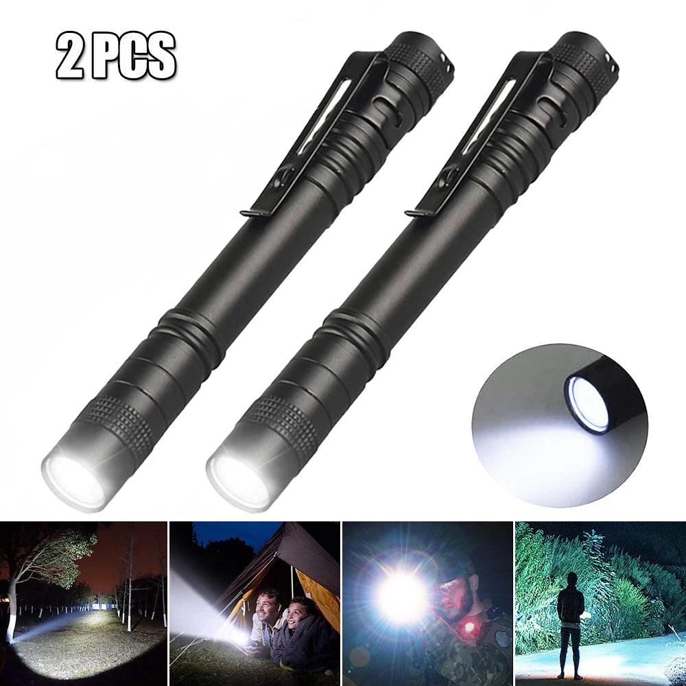 Mini Pen Light Flashlight Red/White/395nm Torch Penlight Flashlight with Clip Pet Dog Cat Urine Stain Ore Money Detection Torch