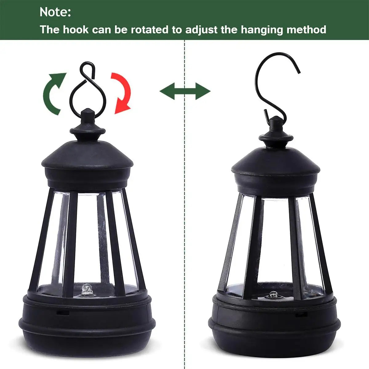 Retro Solar Lamp Outdoor Waterproof Lights Solar Powered Portable Fence Warm White Camping Lanterns For Garden Garden Decorative