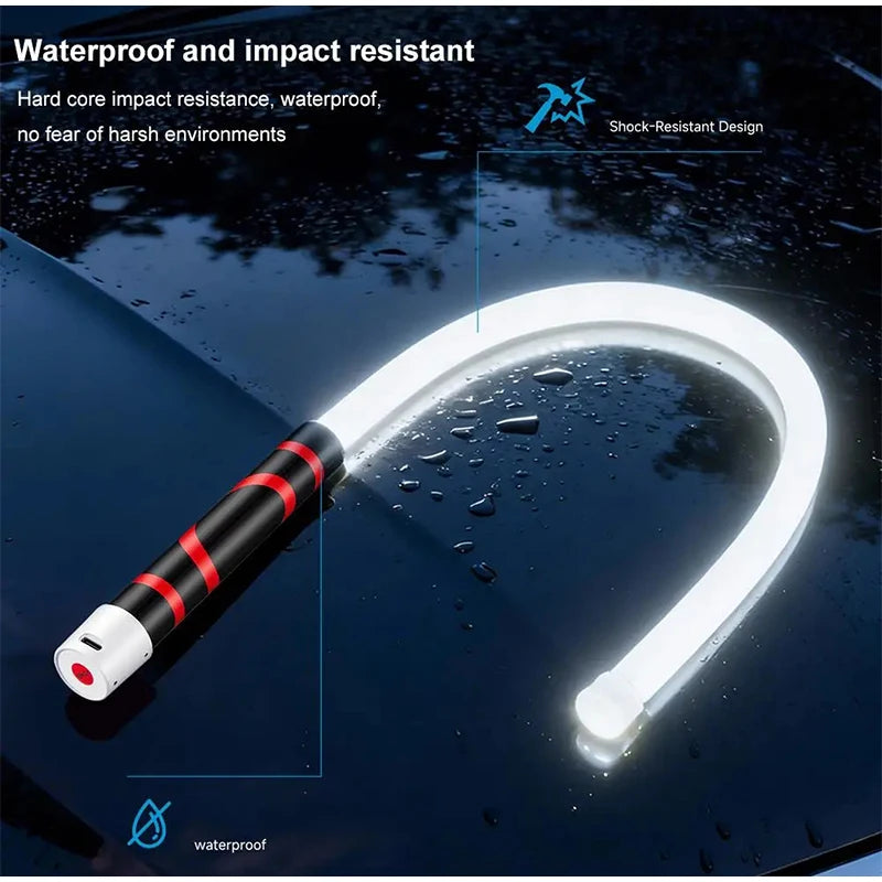 Flexible LED Light Strip Multifunctional Universal Hose Work Light Portable Repair Waterproof Light USB Charging 3-speed Dimming