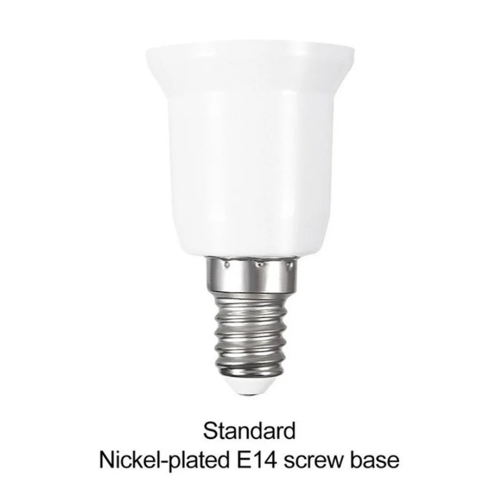 5Pcs E14 to E27 Base Screw Light Lamp Bulb Holder Adapter Lamp Holder Adaptor for Household Bulb Lamp Advanced Materials